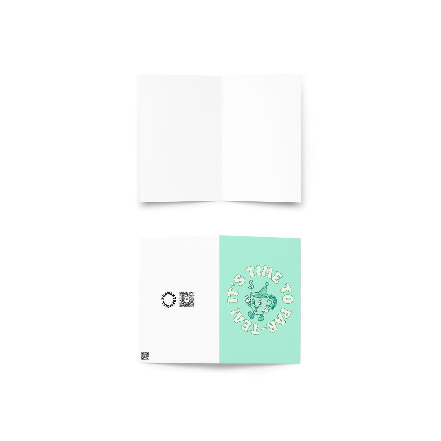 Punny Par-Tea Greeting Card: Birthday Celebration for Tea Lovers