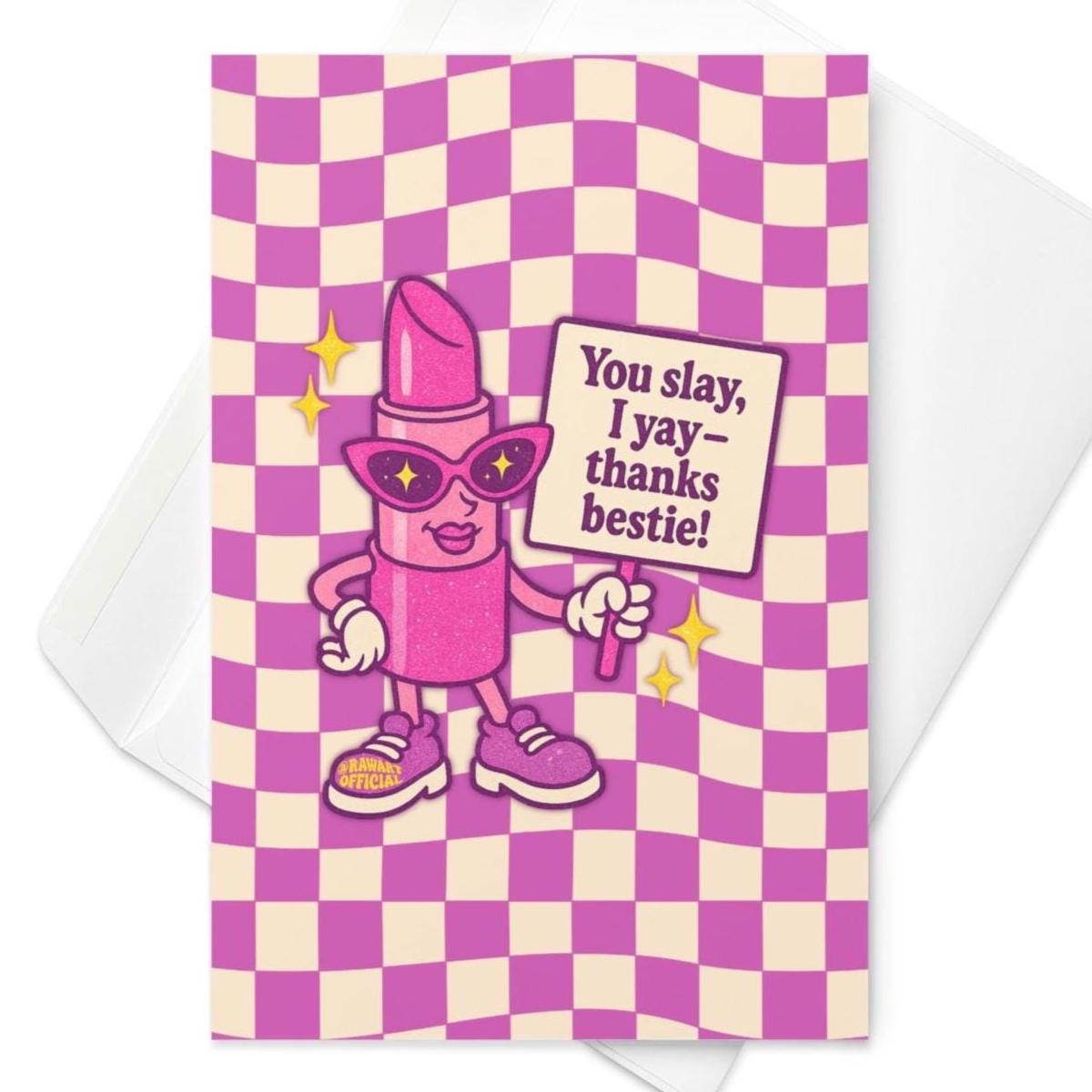 Thanks Bestie Thank-you Greeting Card