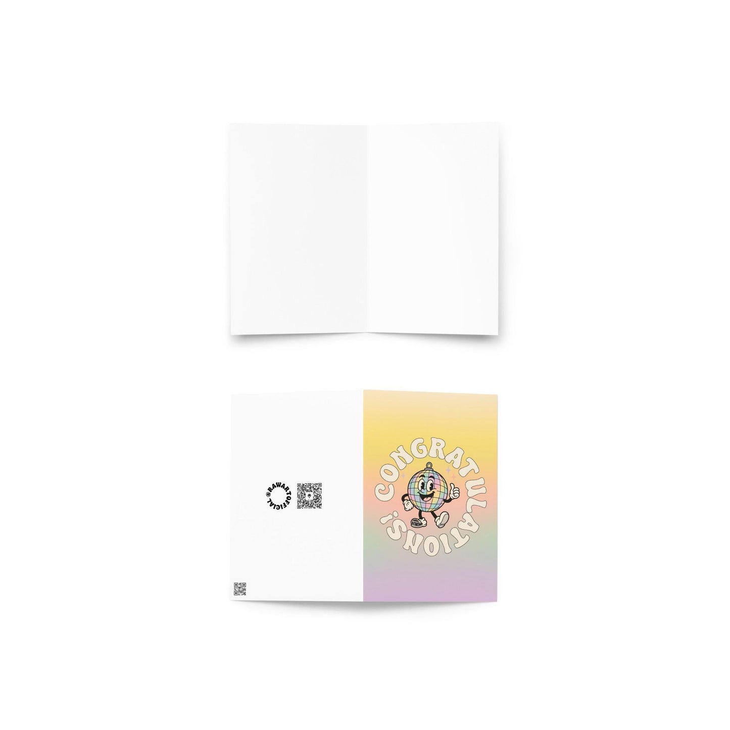 Disco Congratulations Card: Funky Retro Celebration