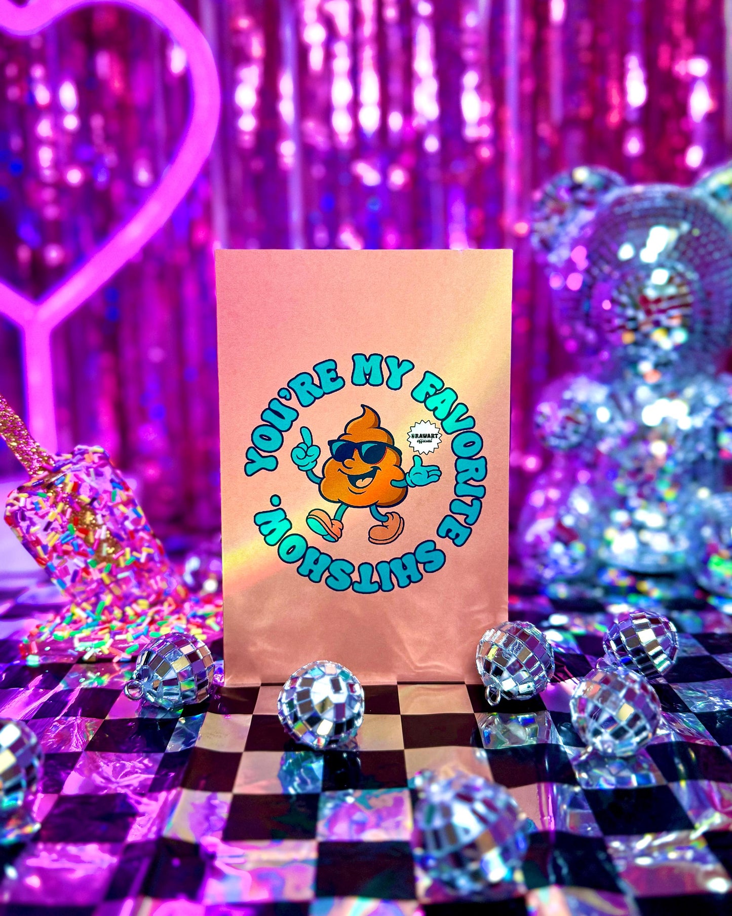 You're My Favorite Shitshow Greeting Card: Sassy Bestie Humor
