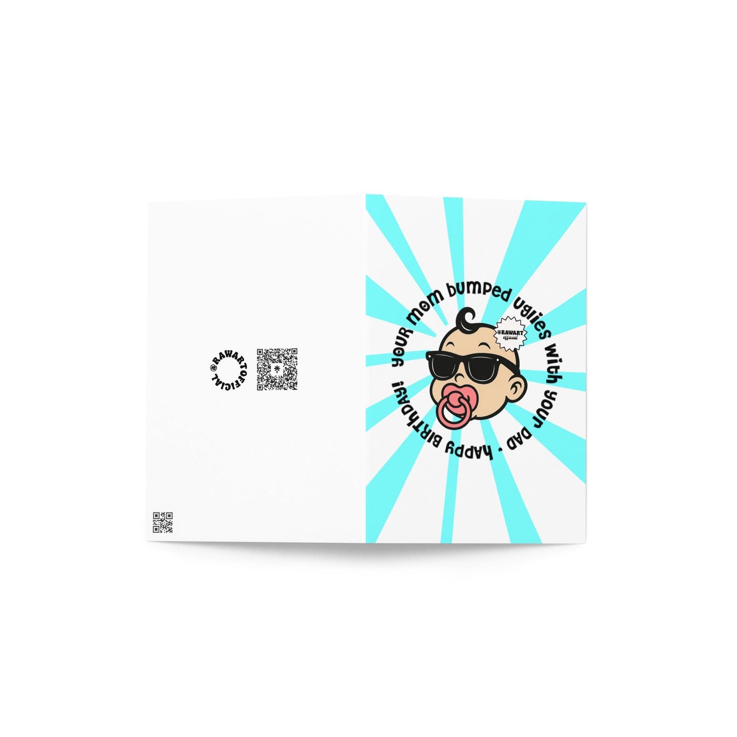 Bumped Uglies Birthday Card: Sassy Sunglasses Baby