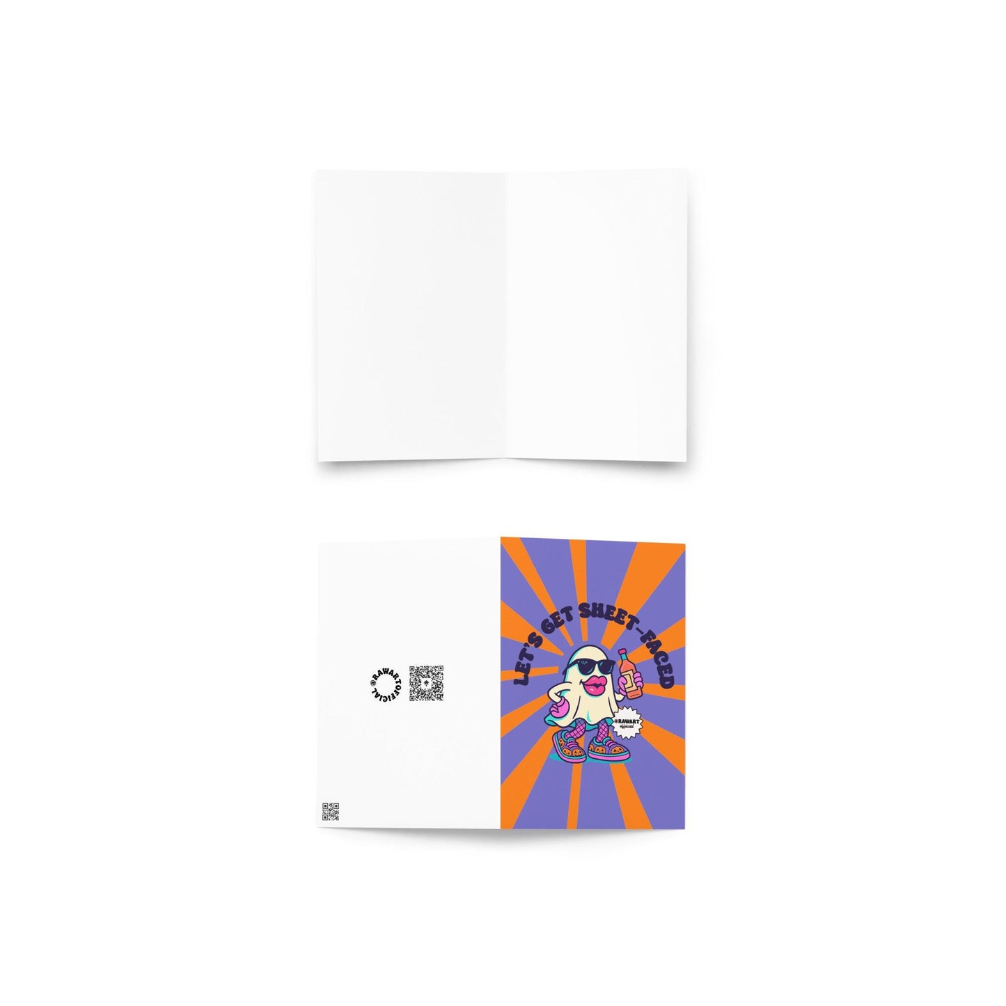 Let's Get Sheet-Faced Halloween Card: Spooky Ghost Pun
