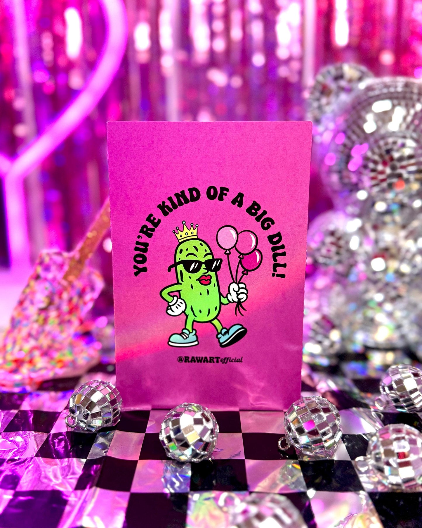 Funny Pickle Birthday Card: You're Kind of a Big Dill