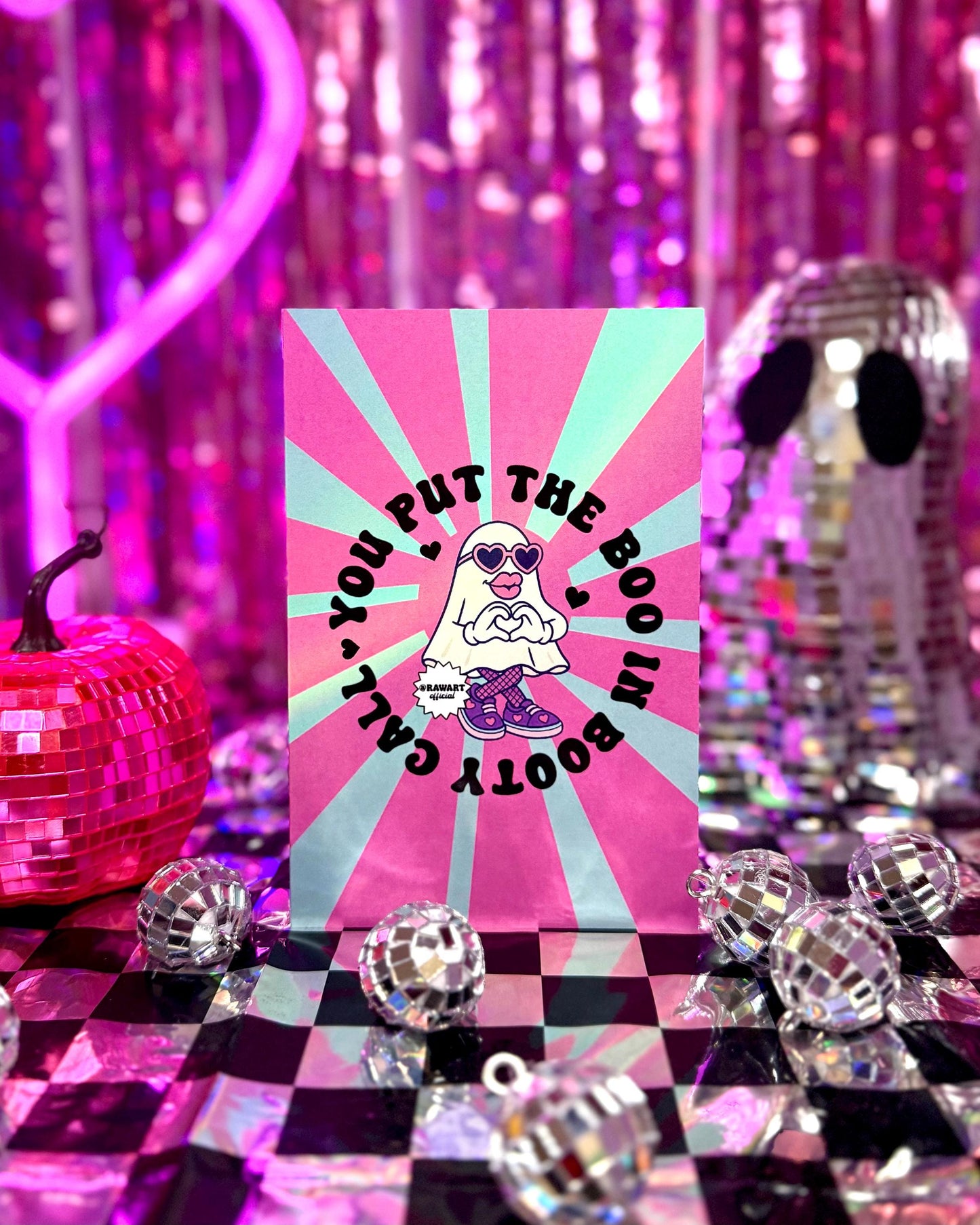 Funny Halloween Greeting Card: Spooky Flirty Pun