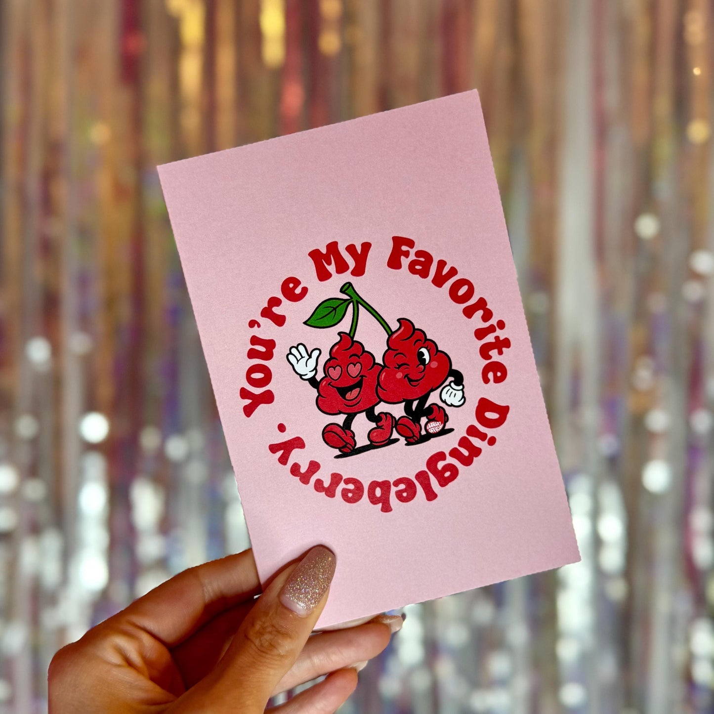 You'e My Favorite Dingleberry Funny Greeting Card – Cheeky Love, Anniversary, or Just Because Card for Him or Her