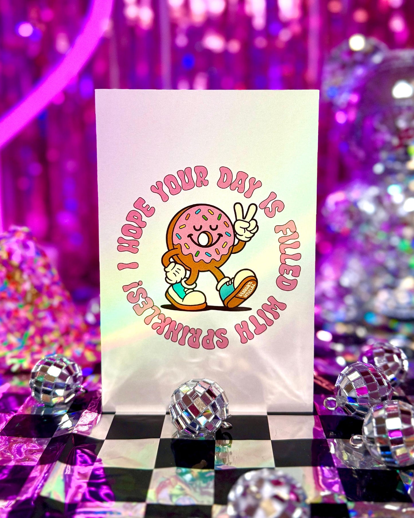 Donut Sprinkle Birthday Card: Cute & Funny Greeting