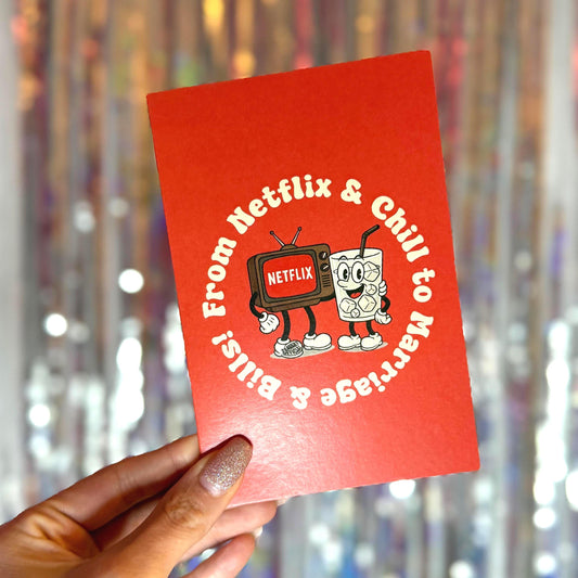 From Netflix and Chill to Marriage & Bills: Funny Wedding Card
