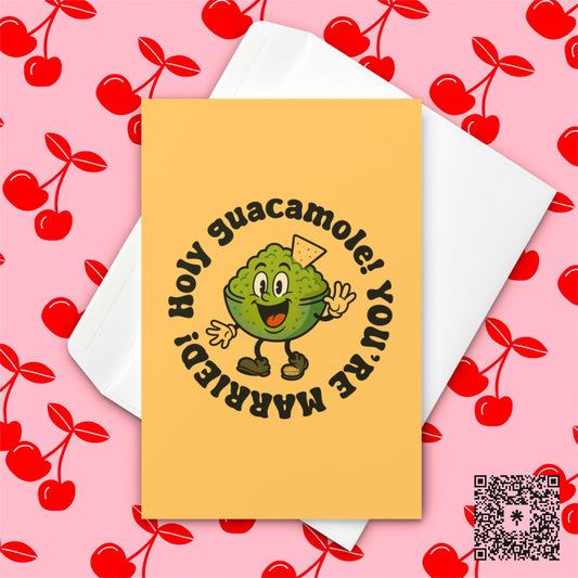 Funny Guacamole Wedding Card: Punny Gift for Avocado Lovers