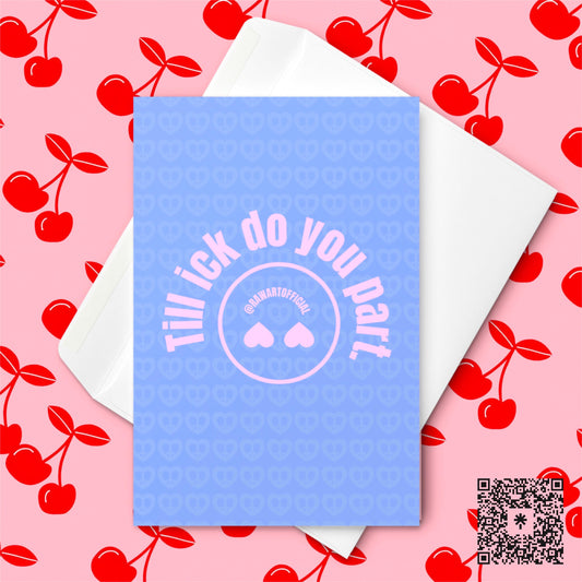 Funny Wedding Card: Sarcastic Anti-Love Humor - Retro Design